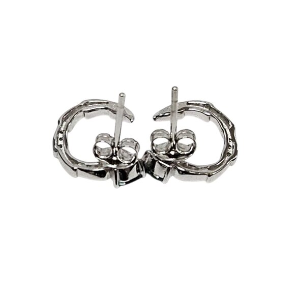 925 Silver Ladies scorpion ZC emerald stud earring - Picture 5 of 8